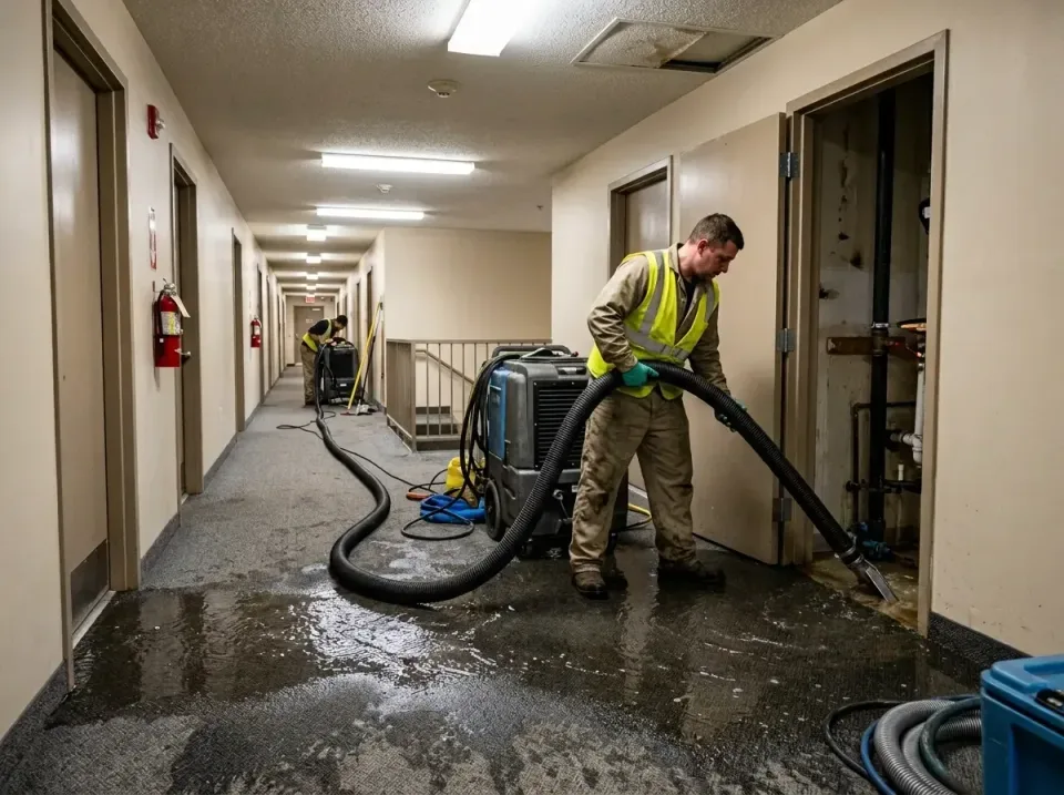 multi-unit-apartment-hallway-f-005 — frequently asked questions, Emergency Burst Pipe Water Extraction & Removal in Lisle, IL